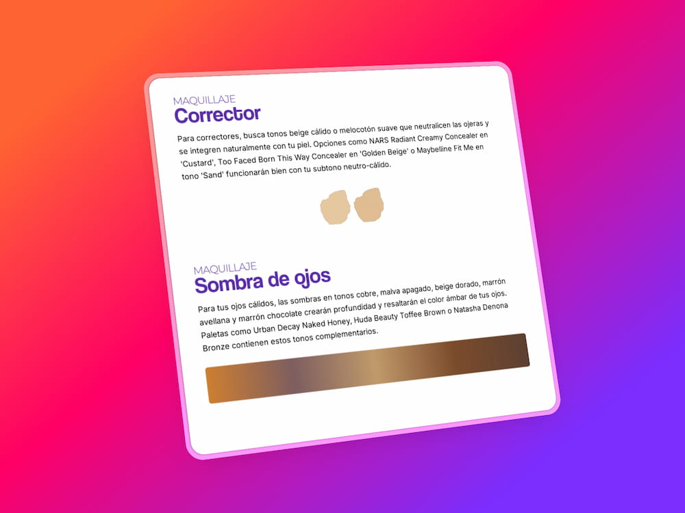 Guía de maquillaje a tu medida