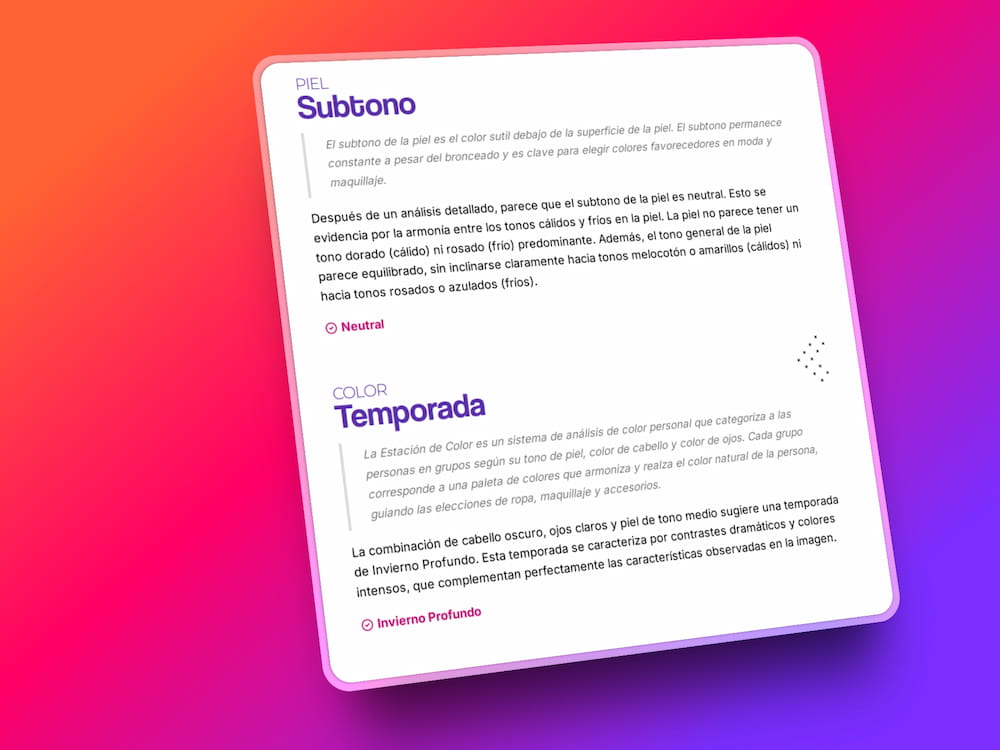 Descubre tu estación de color única
